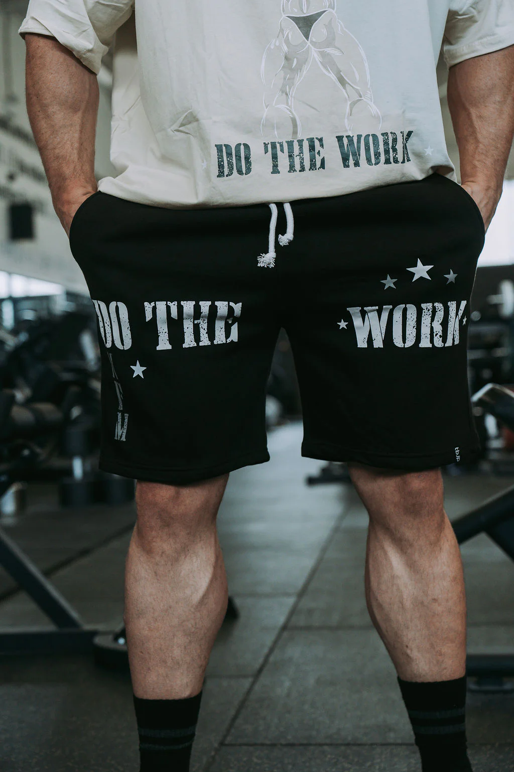 Do The Work Shorts in Black - Image 4