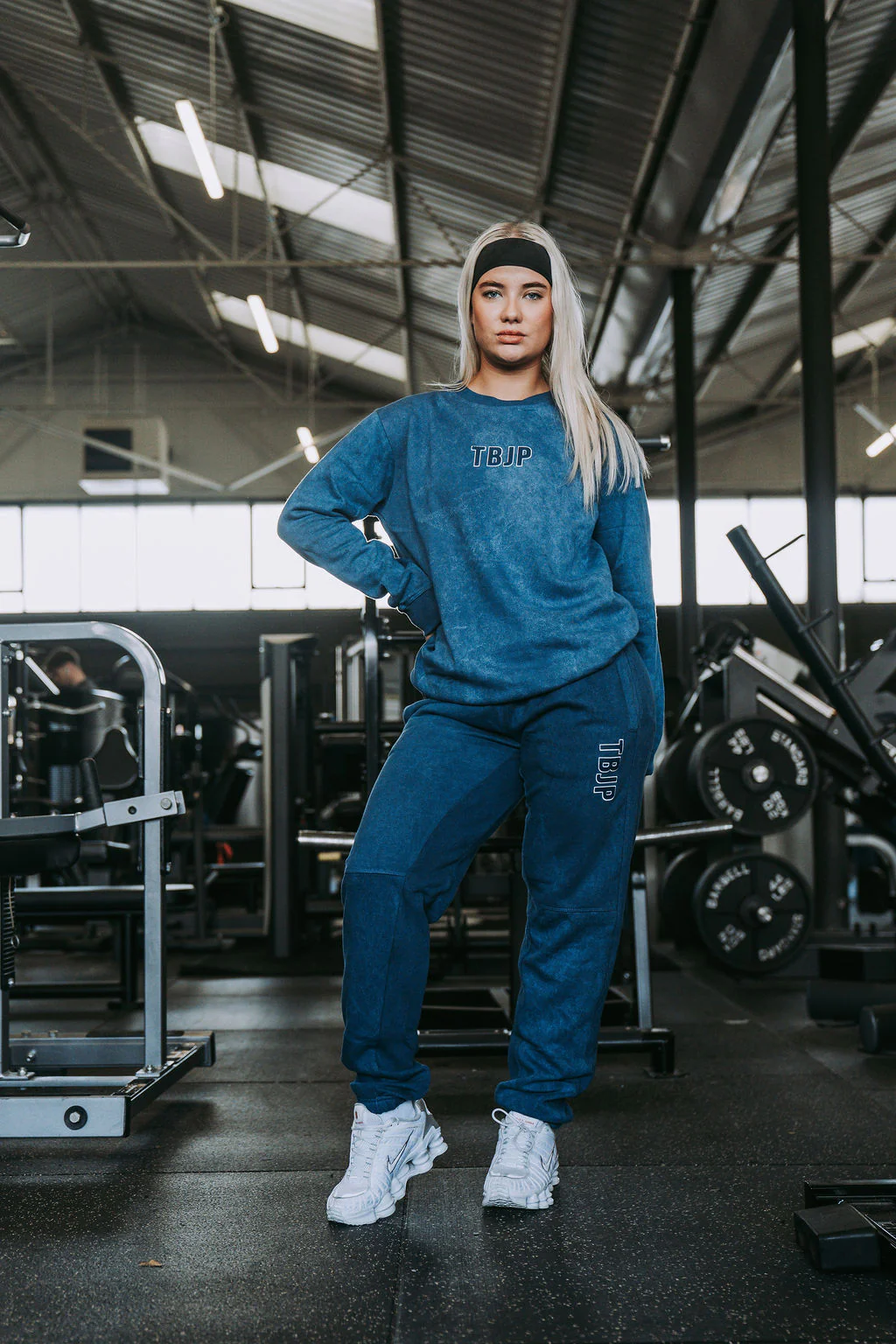 Do The Work Sweater in Acid Wash Blue - Image 3
