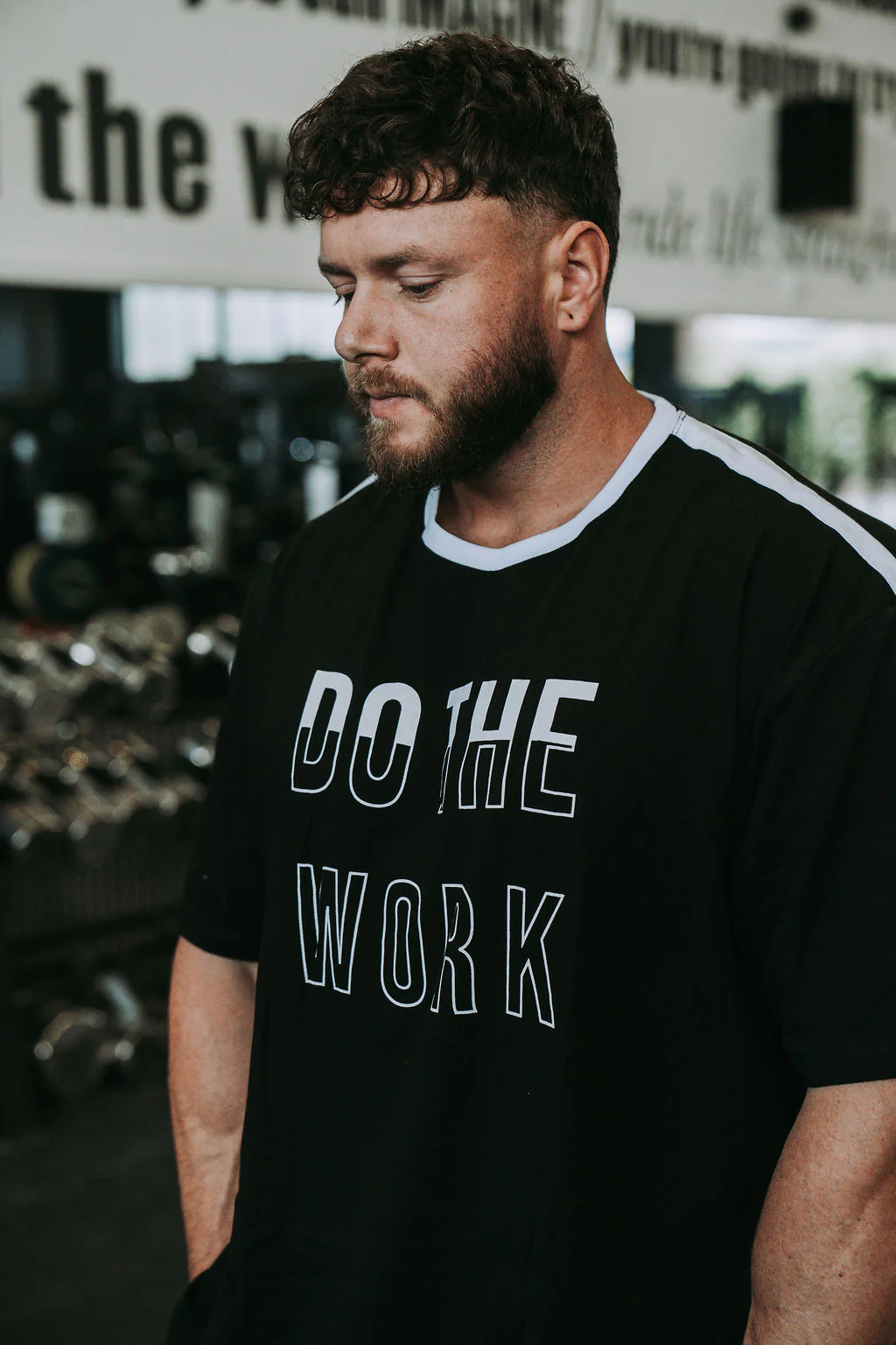 Do The Work Tshirt in Black - Image 2