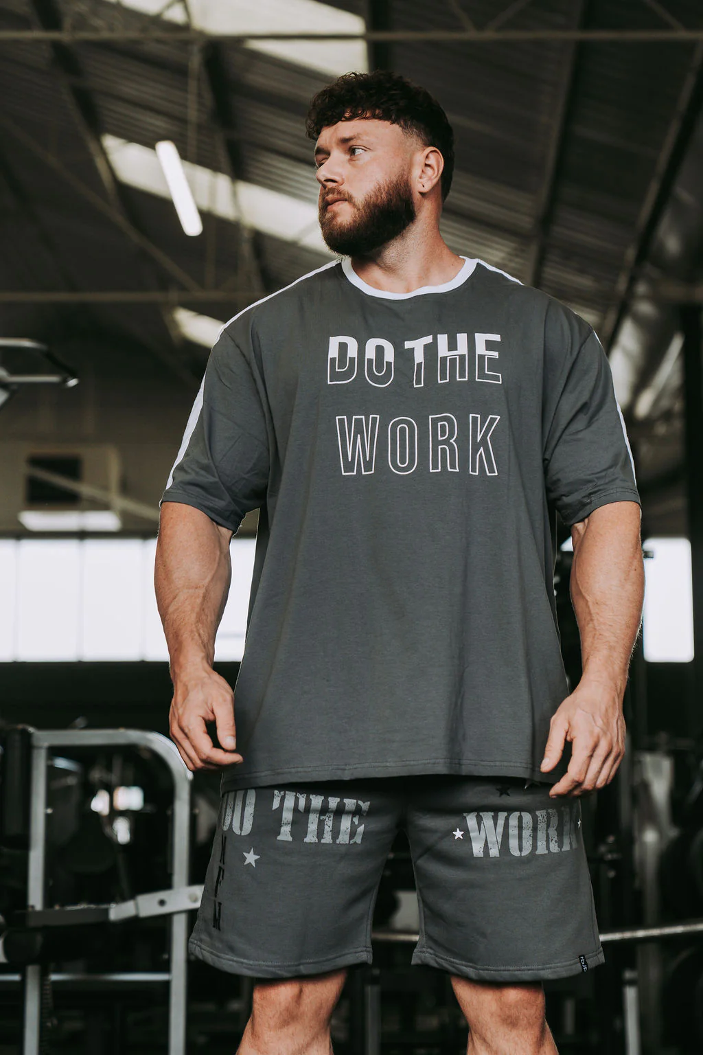 Do The Work Tshirt in Smokey Blue - Image 2