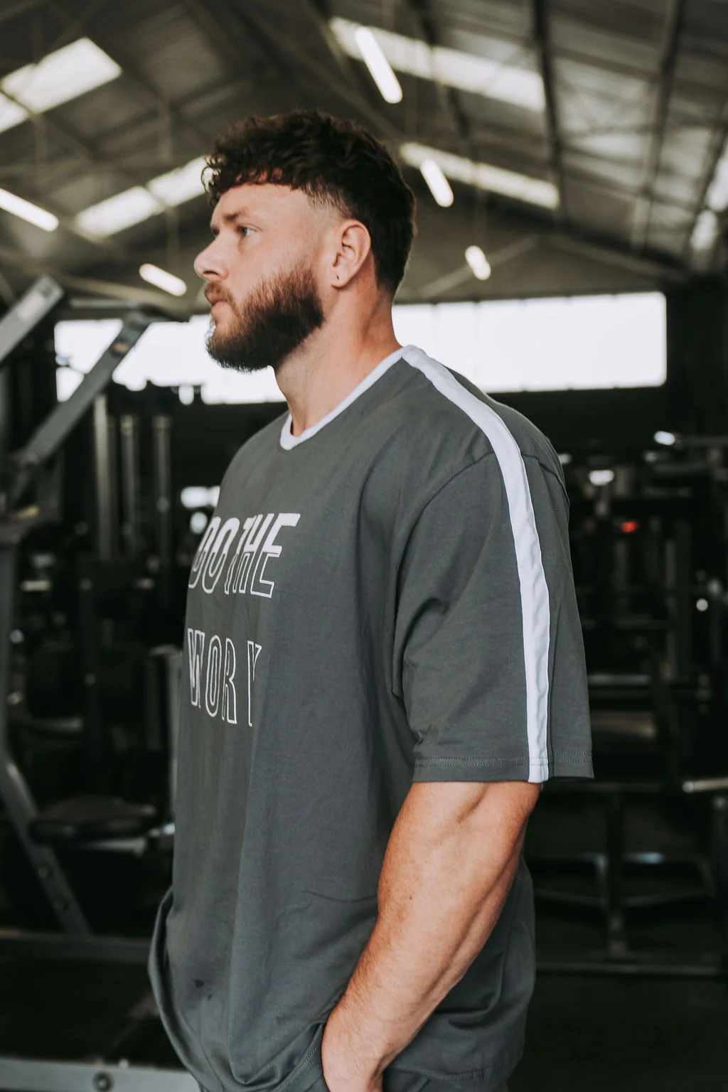 Do The Work Tshirt in Smokey Blue - Image 5