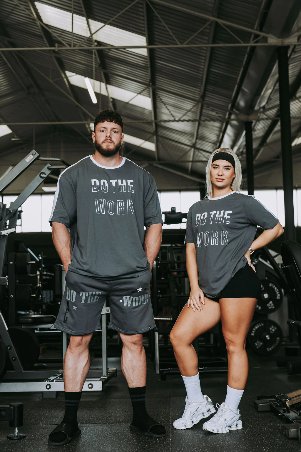 Do The Work Tshirt in Smokey Blue - Image 7