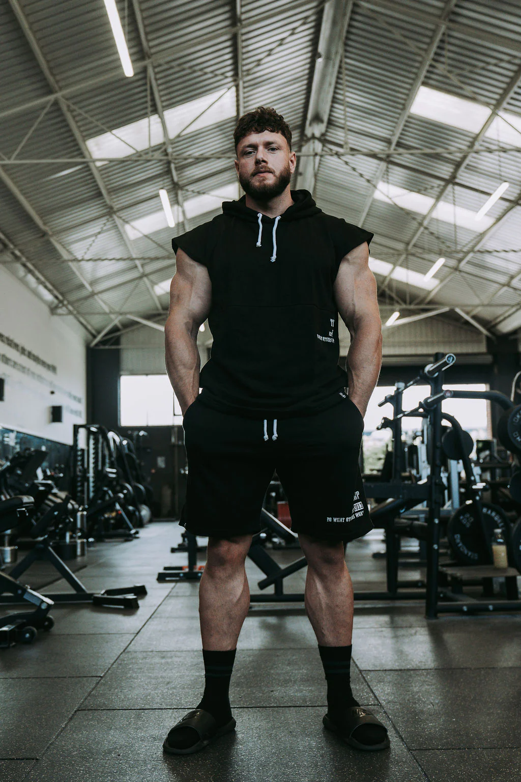 Do What Other Wont Sleeveless Hoodie in Black - Image 3