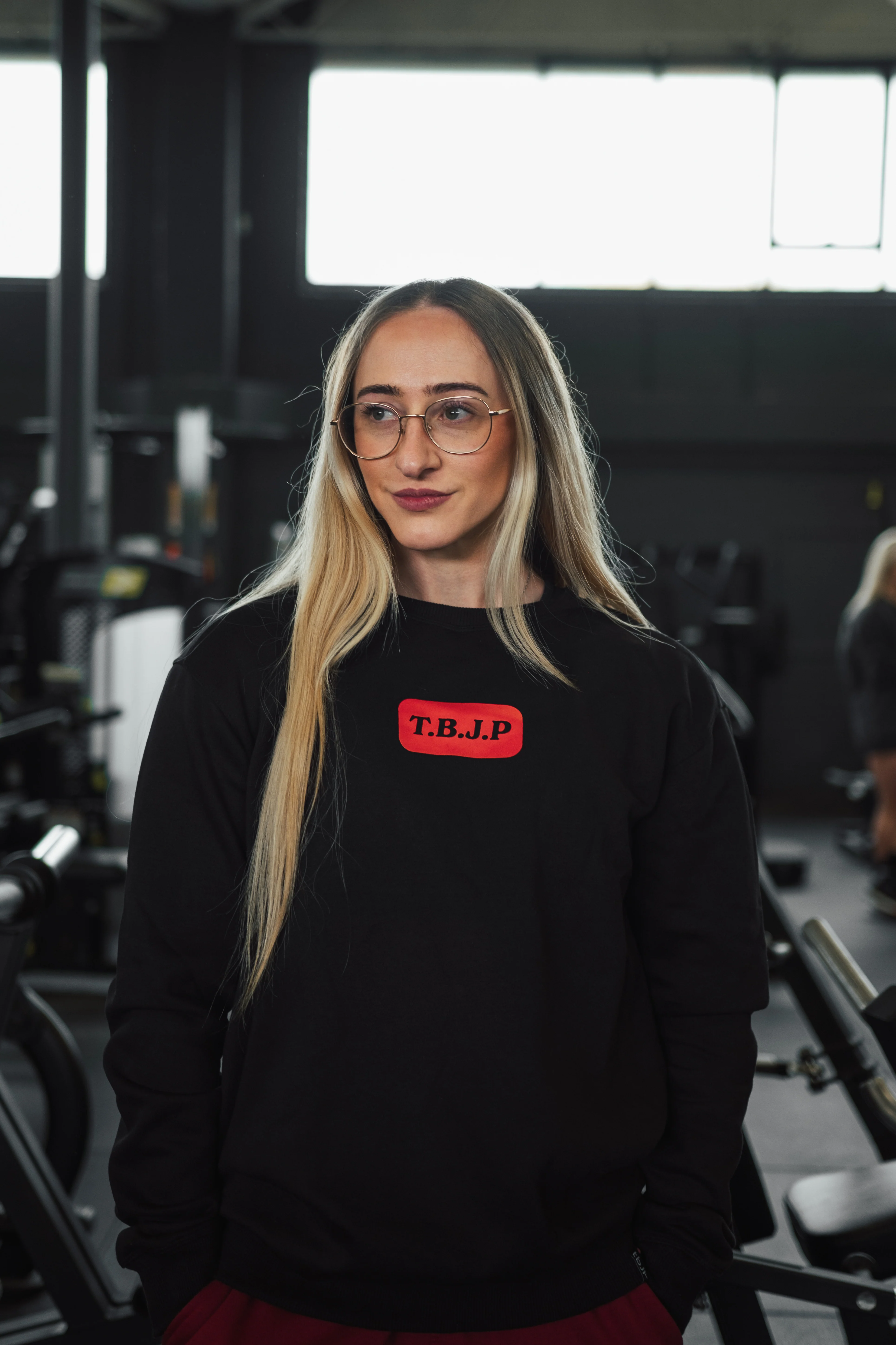 Hard Work Wins Sweater in Black - Image 5