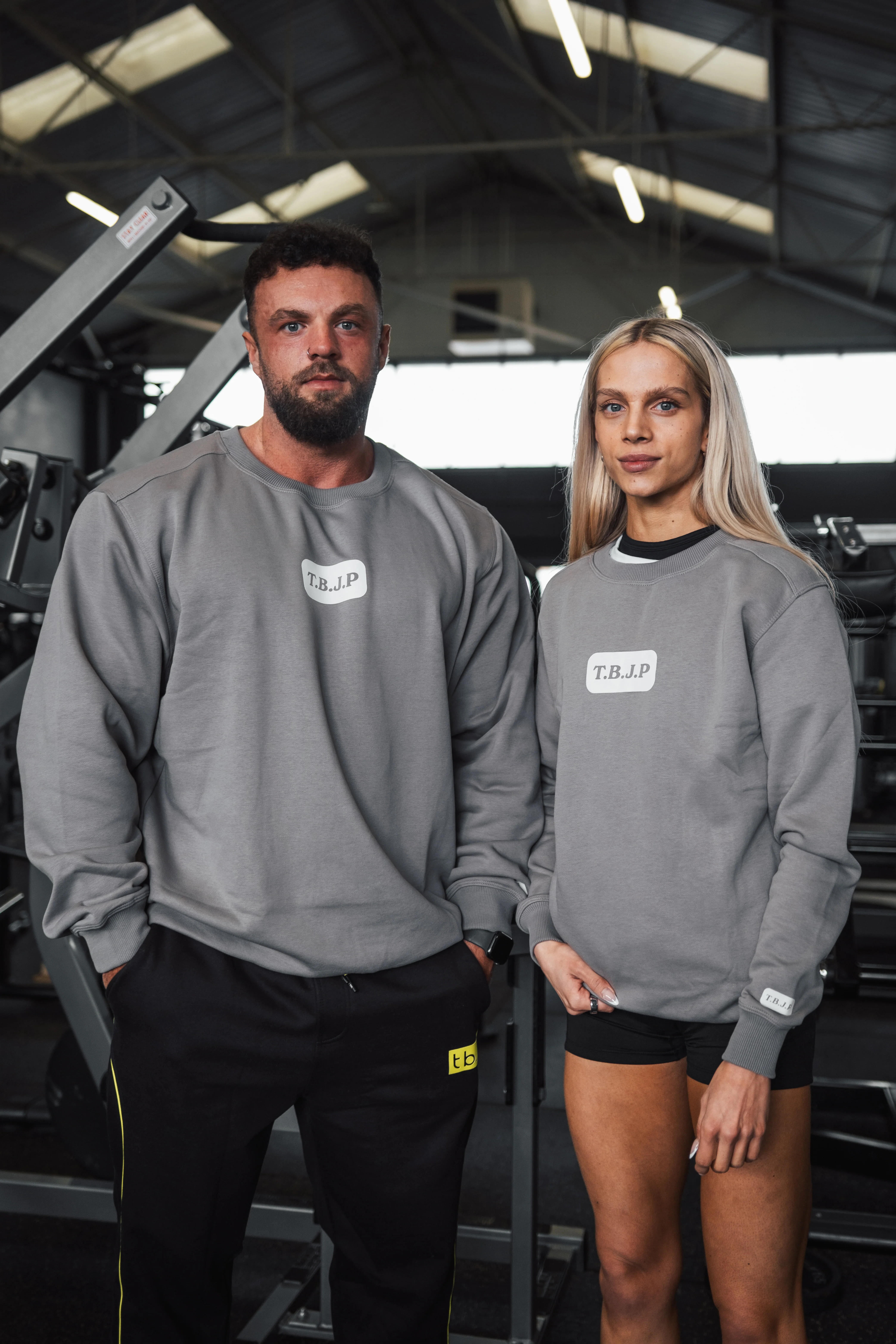 Hard Work Wins Sweater in Grey - Image 4