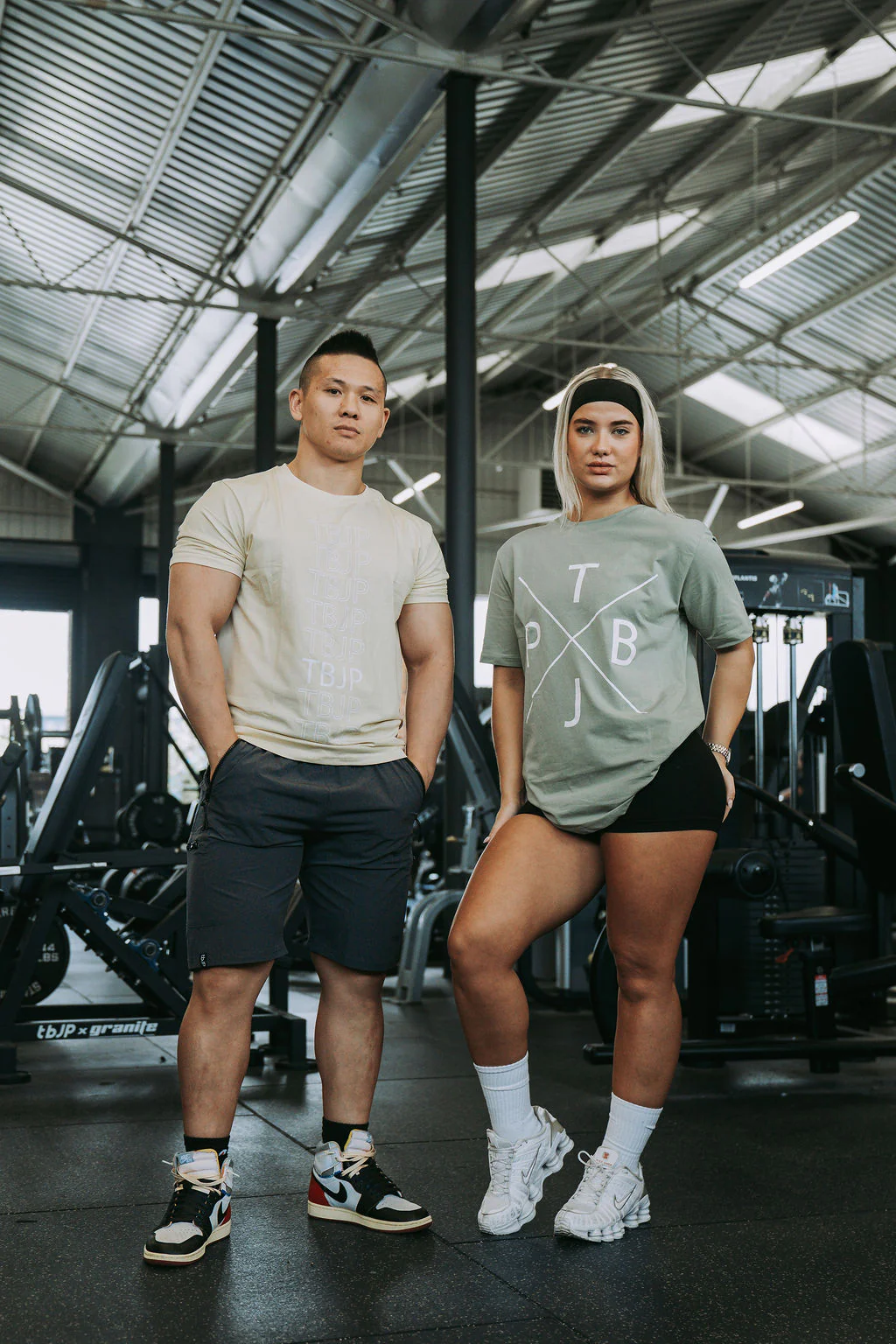 Repeat Logo Tshirt in Cream - Image 4